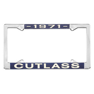 Restoparts® - License Plate Frame with 1971 Cutlass Logo