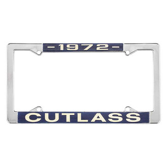 Restoparts® - License Plate Frame with 1972 Cutlass Logo
