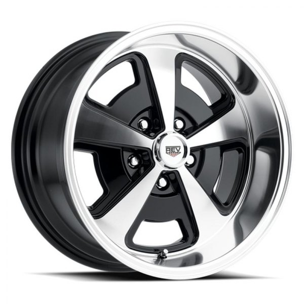 REV WHEELS® - 109 Gloss Black with Polished Face