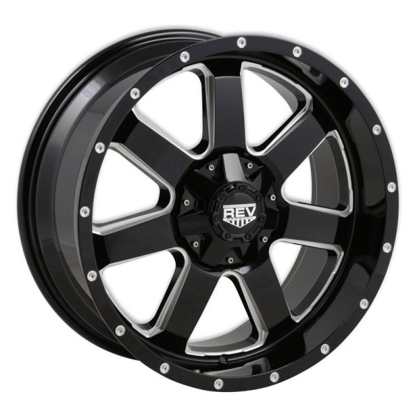 REV WHEELS® - 885 Gloss Black with Machined Face