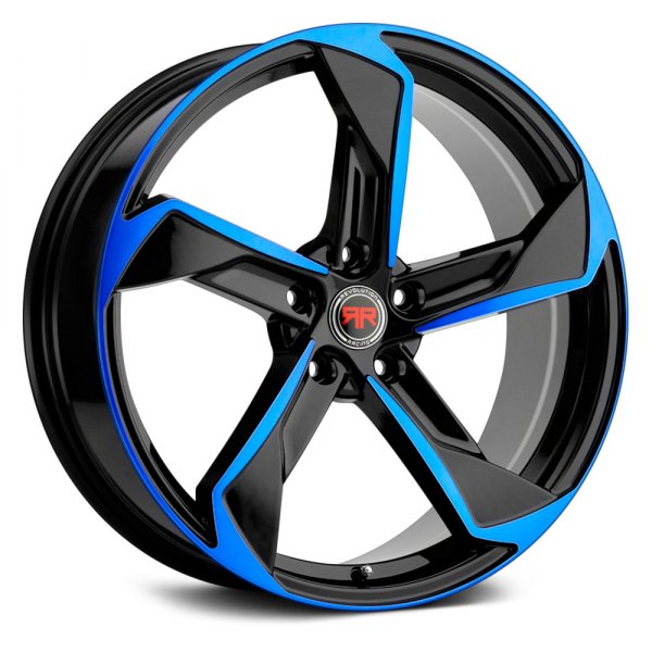 REVOLUTION RACING® RR20 Wheels - Black with Blue Face Rims - RR20 ...