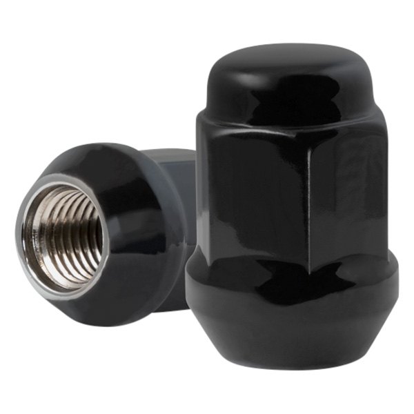 RHI Automotive® - Black Cone Seat Acorn Bulge Closed End Lug Wheel Installation Kit