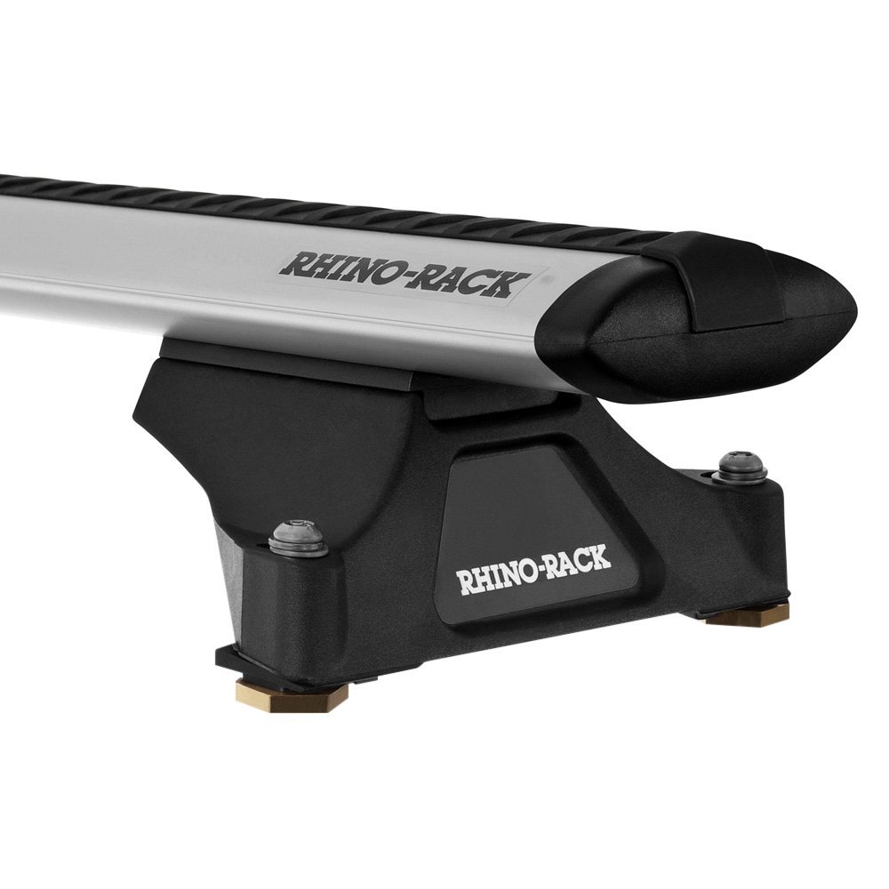 RhinoRack® JA8714 Vortex RLTP Trackmount Silver 2 Bar Roof Rack