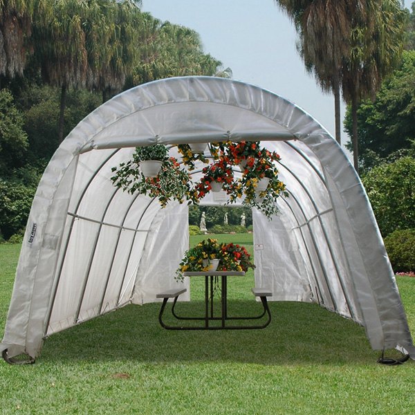 Rhino Shelter® - Round Style 30' W x 30' L x 15' H Instant Greenhouse
