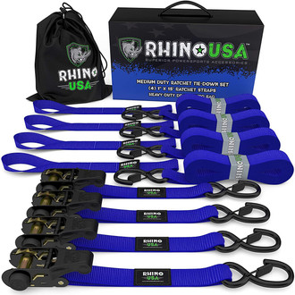 Rhino USA® - Ratchet Tie-Down Set