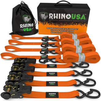 Rhino USA® - Ratchet Tie-Down Set