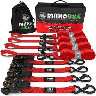 Rhino USA® - Ratchet Tie-Down Set