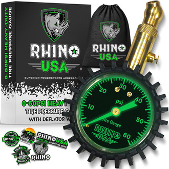 Rhino USA® - 60 PSI Tire Pressure Gauge