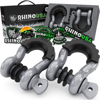 Rhino USA® - 3/4" D-Ring Shackle Set