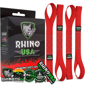 Rhino USA® - 1.7" x 17" Soft Loop Tie-Down Straps
