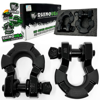 Rhino USA® - 8-Ton Super Shackles with Isolators