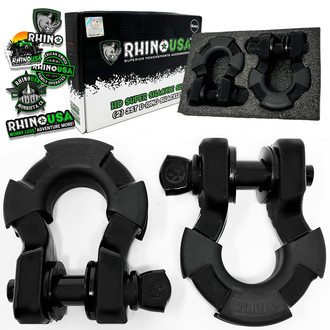 Rhino USA® - 8-Ton Super Shackles with Isolators