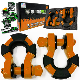 Rhino USA® - 8-Ton Super Shackles with Isolators