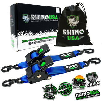 Rhino USA® - Retractable Ratchet Straps