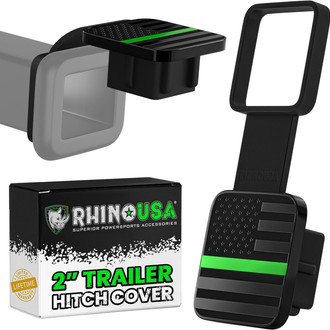 Rhino USA® - 2" American Flag Hitch Cover