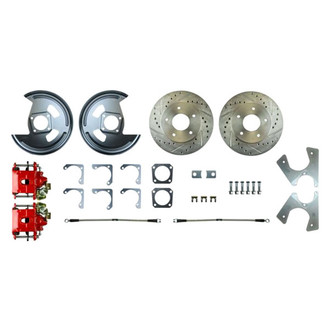 The Right Stuff® - Drum-to-Disc Drilled and Slotted Rear Brake Conversion Kit