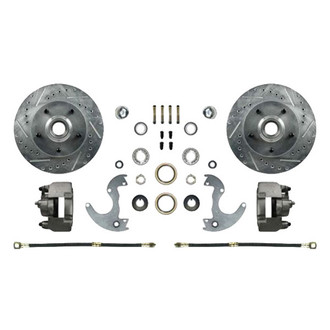 The Right Stuff® - Drum-to-Disc Drilled and Slotted Front Brake Conversion Kit