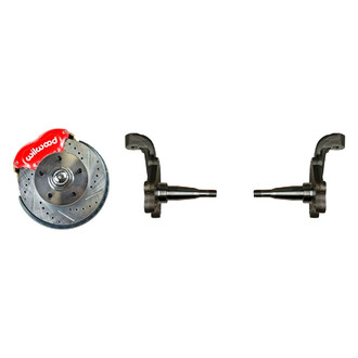 The Right Stuff® - Drum-to-Disc Drilled and Slotted Front Brake Conversion Kit