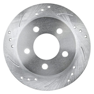 The Right Stuff® - Drilled and Slotted 1-Piece Rear Brake Rotors and Hub Assembly