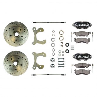 The Right Stuff® - Drum-to-Disc Drilled and Slotted Front Brake Conversion Kit