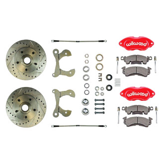 The Right Stuff® - Drum-to-Disc Drilled and Slotted Front Brake Conversion Kit