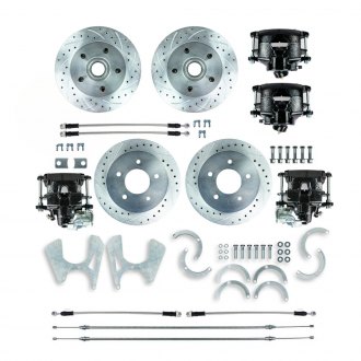 The Right Stuff® - Drum-to-Disc Drilled and Slotted Brake Conversion Kit