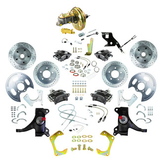 The Right Stuff® - Drum-to-Disc Drilled and Slotted Street Brake Conversion Kit
