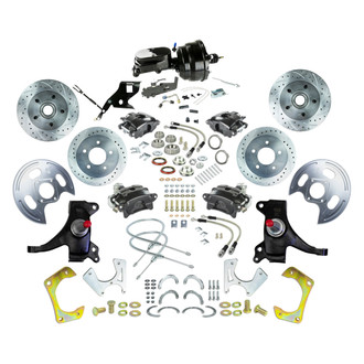 The Right Stuff® - Drum-to-Disc Drilled and Slotted Street Brake Conversion Kit