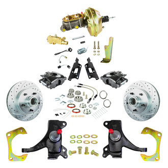 The Right Stuff® - Drum-to-Disc Drilled and Slotted Street Brake Conversion Kit