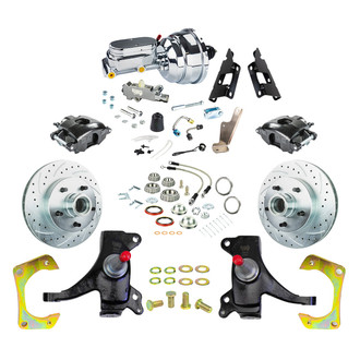 The Right Stuff® - Drum-to-Disc Drilled and Slotted Street Brake Conversion Kit
