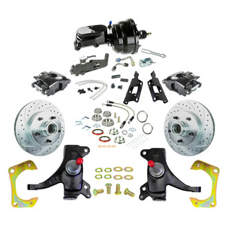 The Right Stuff® - Drum-to-Disc Drilled and Slotted Street Brake Conversion Kit