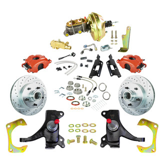 The Right Stuff® - Drum-to-Disc Drilled and Slotted Street Brake Conversion Kit