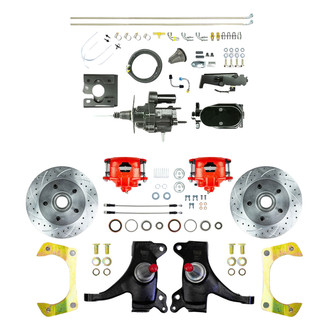 The Right Stuff® - Drum-to-Disc Drilled and Slotted Street Brake Conversion Kit