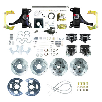 The Right Stuff® - Drum-to-Disc Drilled and Slotted Street Brake Conversion Kit