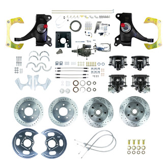 The Right Stuff® - Drum-to-Disc Drilled and Slotted Street Brake Conversion Kit