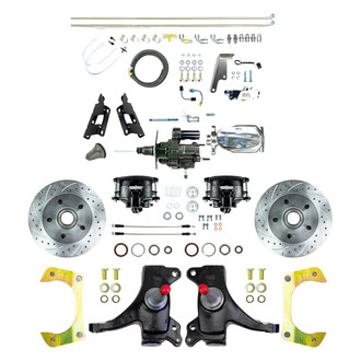The Right Stuff® - Drum-to-Disc Drilled and Slotted Street Brake Conversion Kit