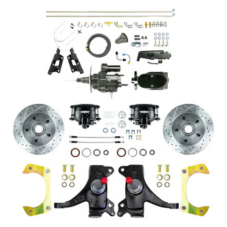 The Right Stuff® - Drum-to-Disc Drilled and Slotted Street Brake Conversion Kit