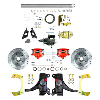 The Right Stuff® - Drum-to-Disc Drilled and Slotted Street Brake Conversion Kit