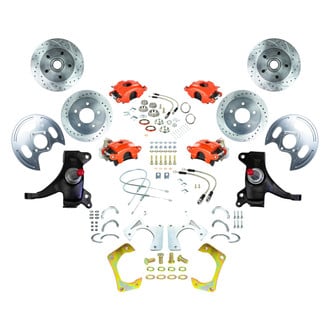 The Right Stuff® - Drum-to-Disc Drilled and Slotted Street Brake Conversion Kit