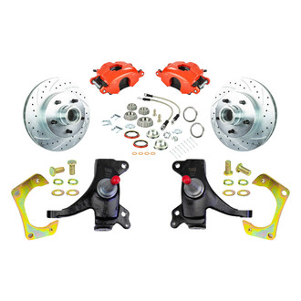 The Right Stuff® - Drum-to-Disc Drilled and Slotted Street Brake Conversion Kit