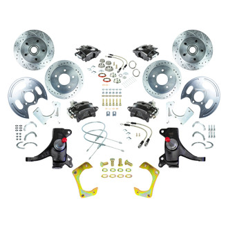 The Right Stuff® - Drum-to-Disc Drilled and Slotted Street Brake Conversion Kit