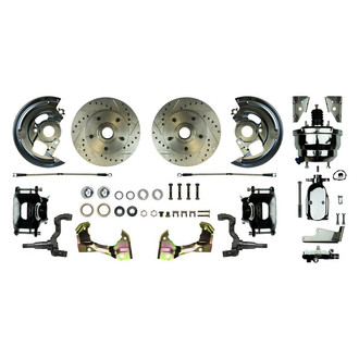 The Right Stuff® - Drum-to-Disc Drilled and Slotted Front Brake Conversion Kit