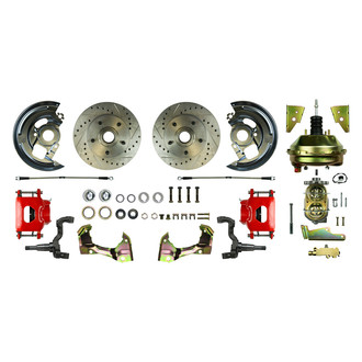 The Right Stuff® - Drum-to-Disc Drilled and Slotted Front Brake Conversion Kit