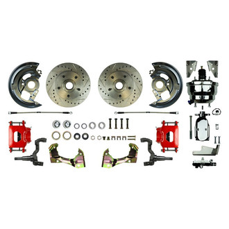 The Right Stuff® - Drum-to-Disc Drilled and Slotted Front Brake Conversion Kit