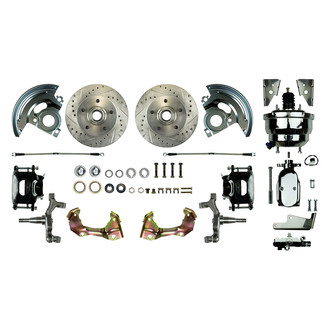 The Right Stuff® - Drum-to-Disc Drilled and Slotted Front Brake Conversion Kit