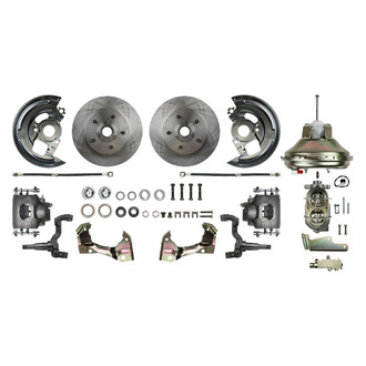 The Right Stuff® - Drum-to-Disc Drilled and Slotted Front Brake Conversion Kit