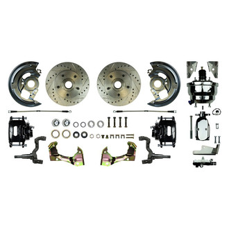 The Right Stuff® - Drum-to-Disc Drilled and Slotted Front Brake Conversion Kit
