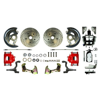 The Right Stuff® - Drum-to-Disc Drilled and Slotted Front Brake Conversion Kit