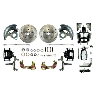 The Right Stuff® - Drum-to-Disc Drilled and Slotted Front Brake Conversion Kit