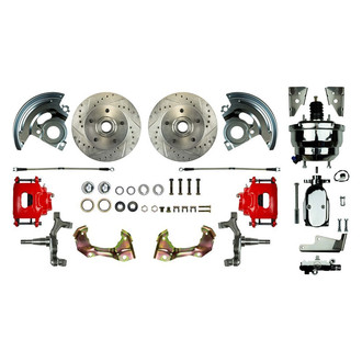 The Right Stuff® - Drum-to-Disc Drilled and Slotted Front Brake Conversion Kit